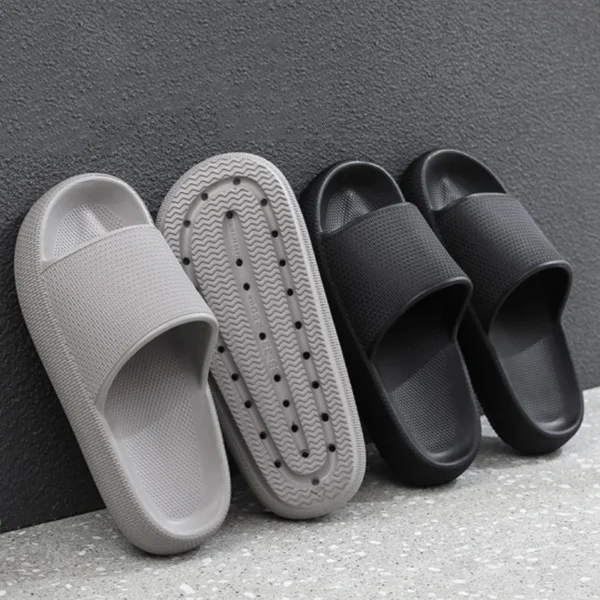 Cloud Slippers for Men | Flip Flops Beach Sandals | Bathroom Non-Slip Slides | Indoor House Shoes for Men and Women - Image 3