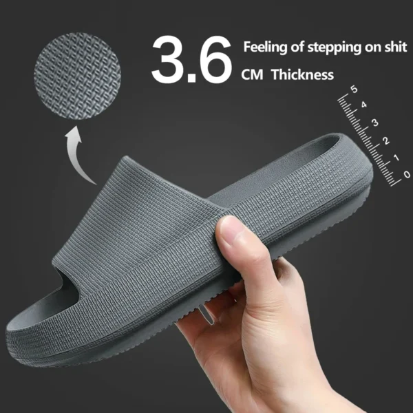 Cloud Slippers for Men | Flip Flops Beach Sandals | Bathroom Non-Slip Slides | Indoor House Shoes for Men and Women - Image 2
