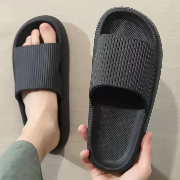 Cloud Slippers for Men | Flip Flops Beach Sandals | Bathroom Non-Slip Slides | Indoor House Shoes for Men and Women - Image 4